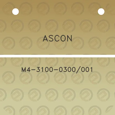 ascon-m4-3100-0300001