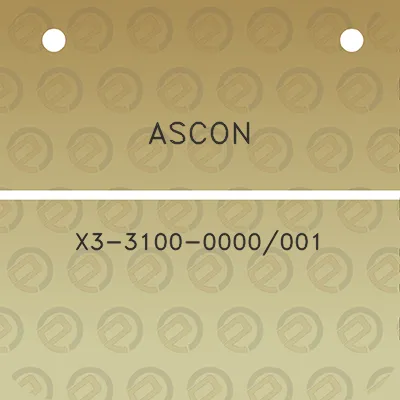 ascon-x3-3100-0000001