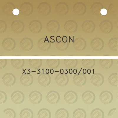 ascon-x3-3100-0300001