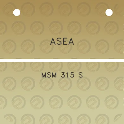 asea-msm-315-s