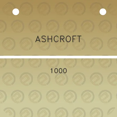 ashcroft-1000