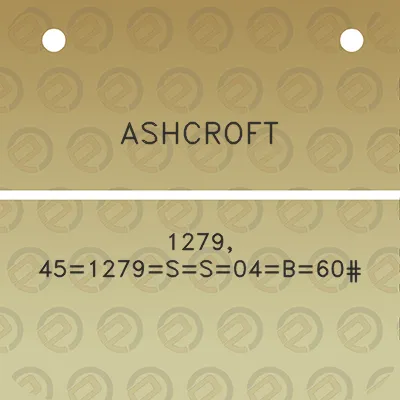 ashcroft-1279-451279ss04b60