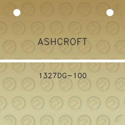 ashcroft-1327dg-100