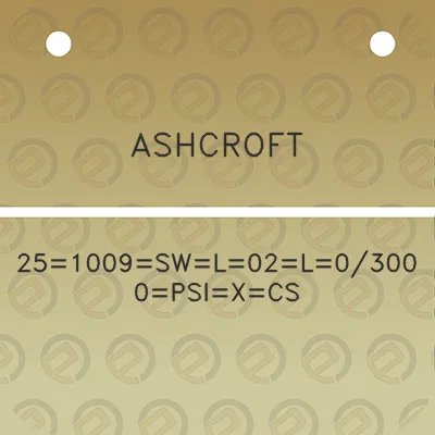 ashcroft-251009swl02l0300-0psixcs