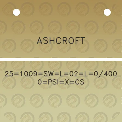 ashcroft-251009swl02l0400-0psixcs