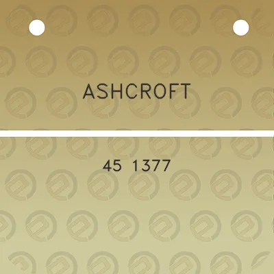 ashcroft-45-1377