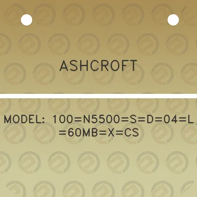 ashcroft-model-100n5500sd04l60mbxcs