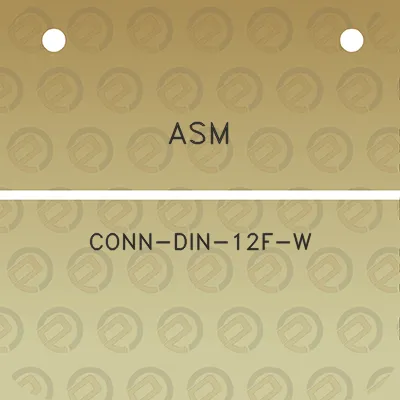 asm-conn-din-12f-w