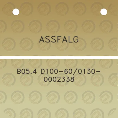 assfalg-b054-d100-600130-0002338