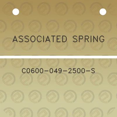 associated-spring-c0600-049-2500-s