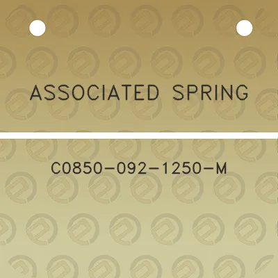 associated-spring-c0850-092-1250-m