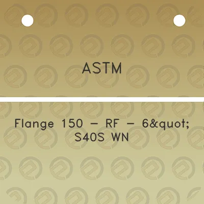 astm-flange-150-rf-6quot-s40s-wn