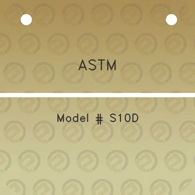 astm-model-s10d