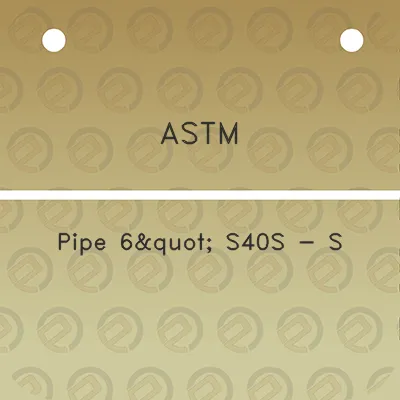 astm-pipe-6quot-s40s-s