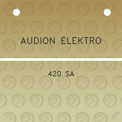 audion-elektro-420-sa