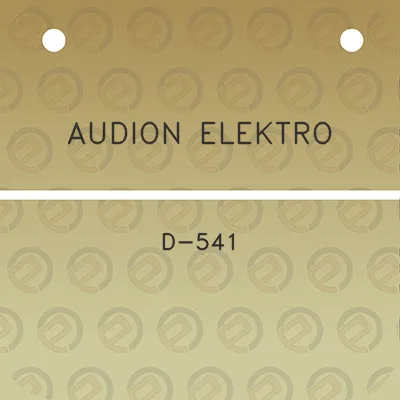 audion-elektro-d-541