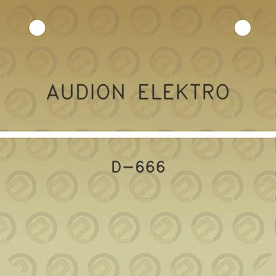 audion-elektro-d-666