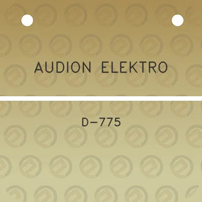 audion-elektro-d-775