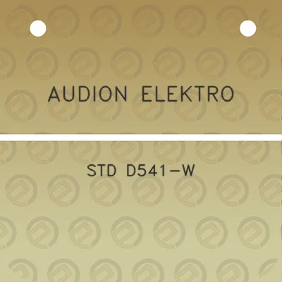 audion-elektro-std-d541-w