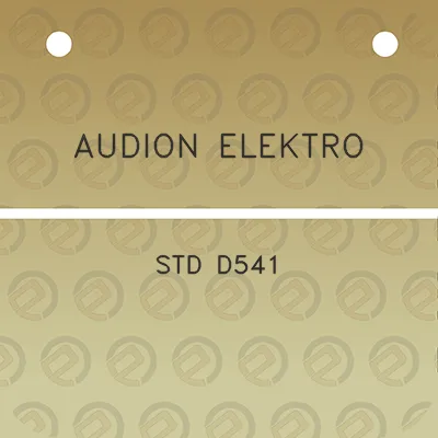 audion-elektro-std-d541