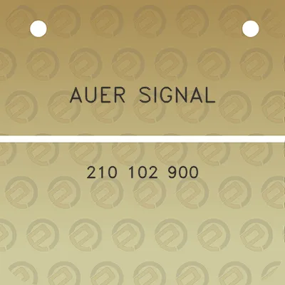 auer-signal-210-102-900