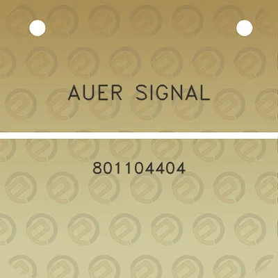 auer-signal-801104404