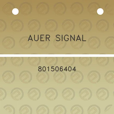 auer-signal-801506404