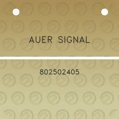 auer-signal-802502405