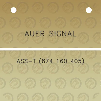 auer-signal-ass-t-874-160-405