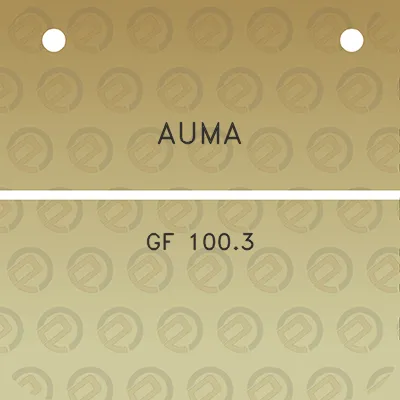 auma-gf-1003