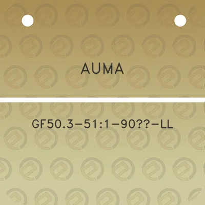 auma-gf503-511-90-ll