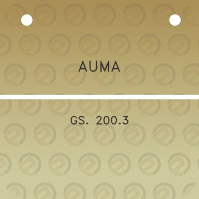 auma-gs-2003