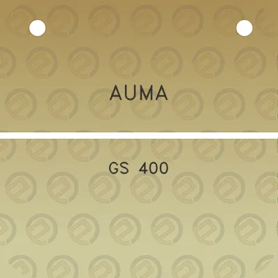 auma-gs-400