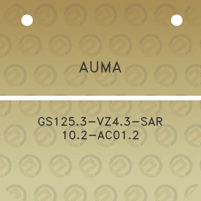 auma-gs1253-vz43-sar-102-ac012