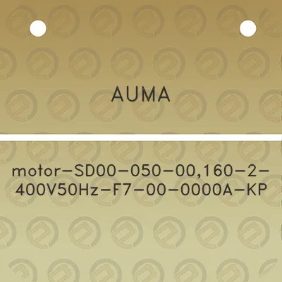 auma-motor-sd00-050-00160-2-400v50hz-f7-00-0000a-kp