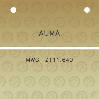 auma-mwg-z111640