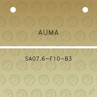 auma-sa076-f10-b3