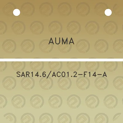 auma-sar146ac012-f14-a