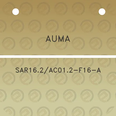 auma-sar162ac012-f16-a