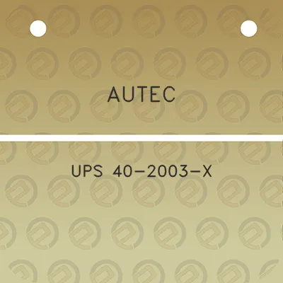 autec-ups-40-2003-x