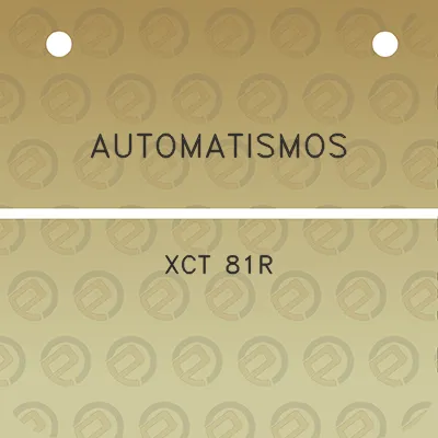 automatismos-xct-81r