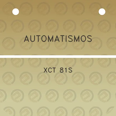 automatismos-xct-81s