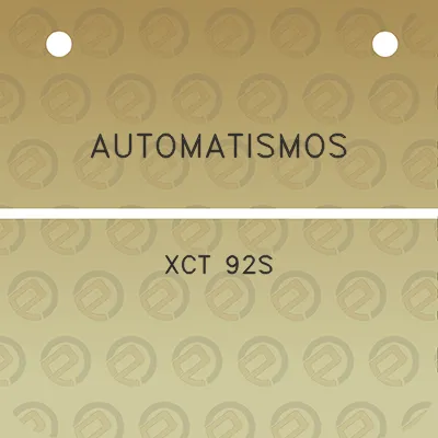 automatismos-xct-92s