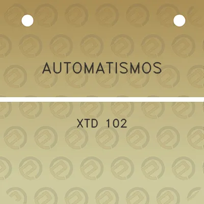 automatismos-xtd-102