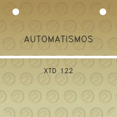 automatismos-xtd-122