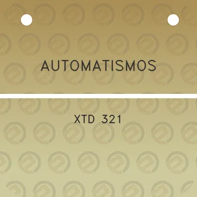 automatismos-xtd-321