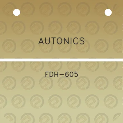 autonics-fdh-605