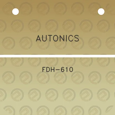 autonics-fdh-610