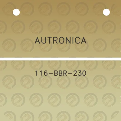 autronica-116-bbr-230