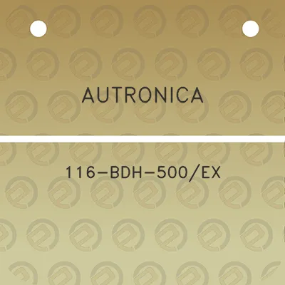 autronica-116-bdh-500ex